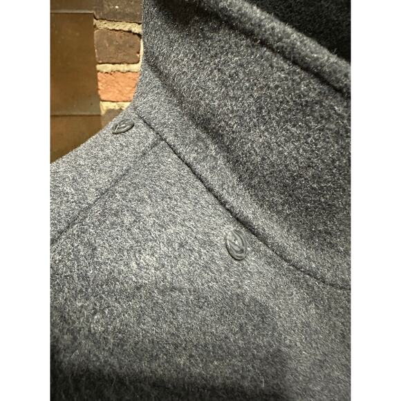 Lauren Ralph Lauren Women’s Pea Coat Wool Blend Lined Gray M Preppy Old Money - Picture 7 of 14